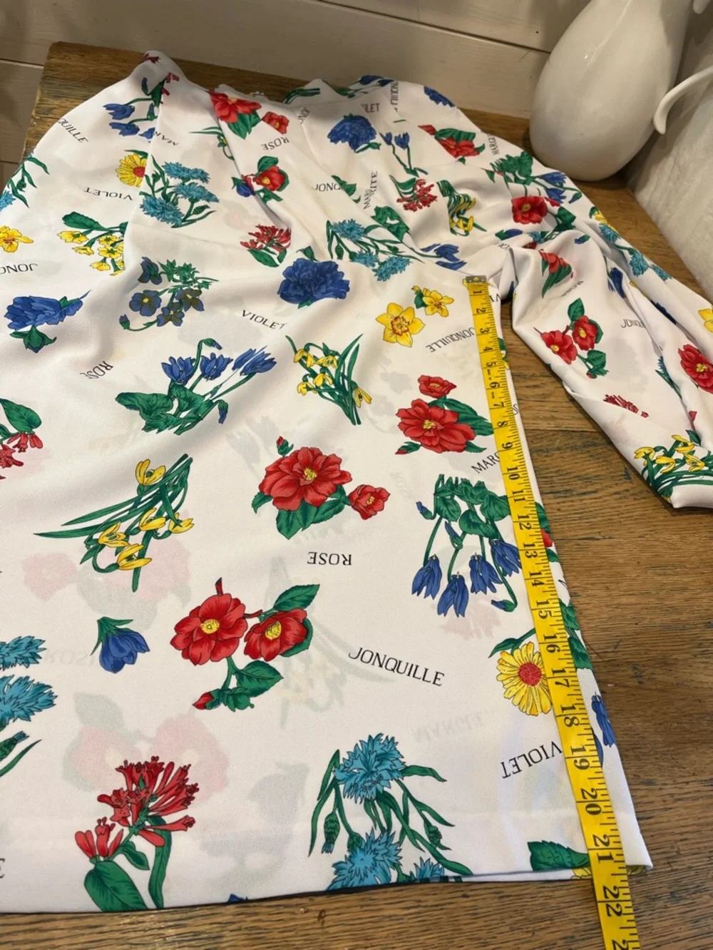 COLLECTIONS INTERNATIONALE Floral Culotte Skirt White Multicolor Vintage Size 14 - Picture 8 of 12